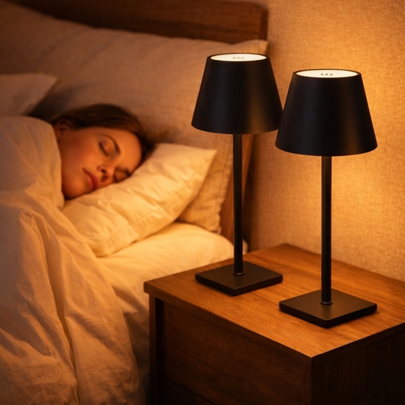 Cordless Rechargeable Set of 2 Table Lamps - Picture 5 of 9